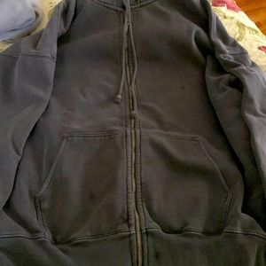 Gray Blue Brandy Melville Oversized Hoodie